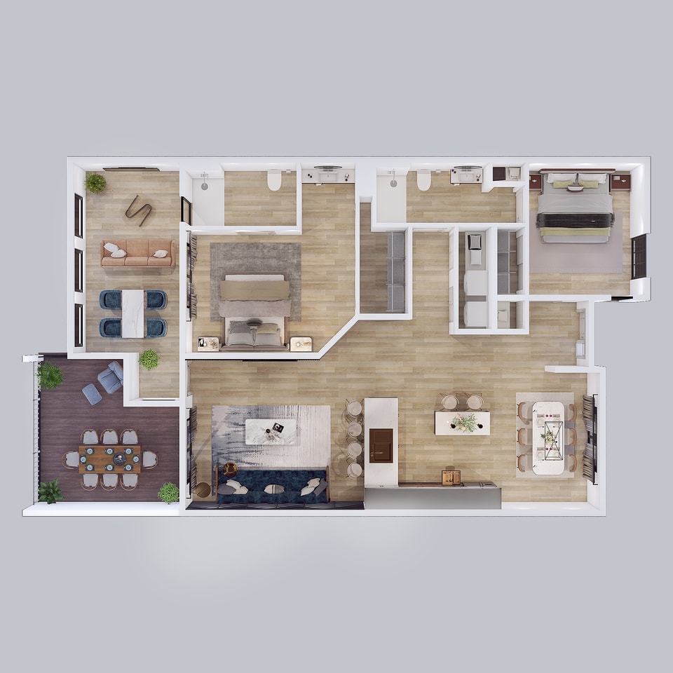 3D floor plan