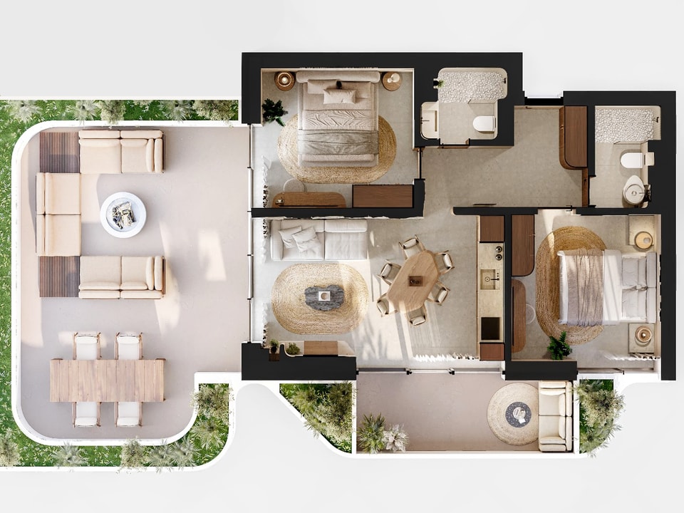 3D floor plan