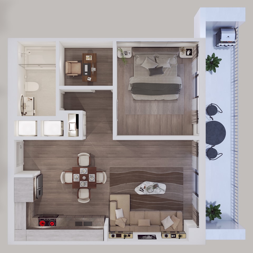 3D floor plan